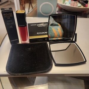Chanel Duo Compact + Chanel Rouge Allure Ink (most popular color) New Never Used